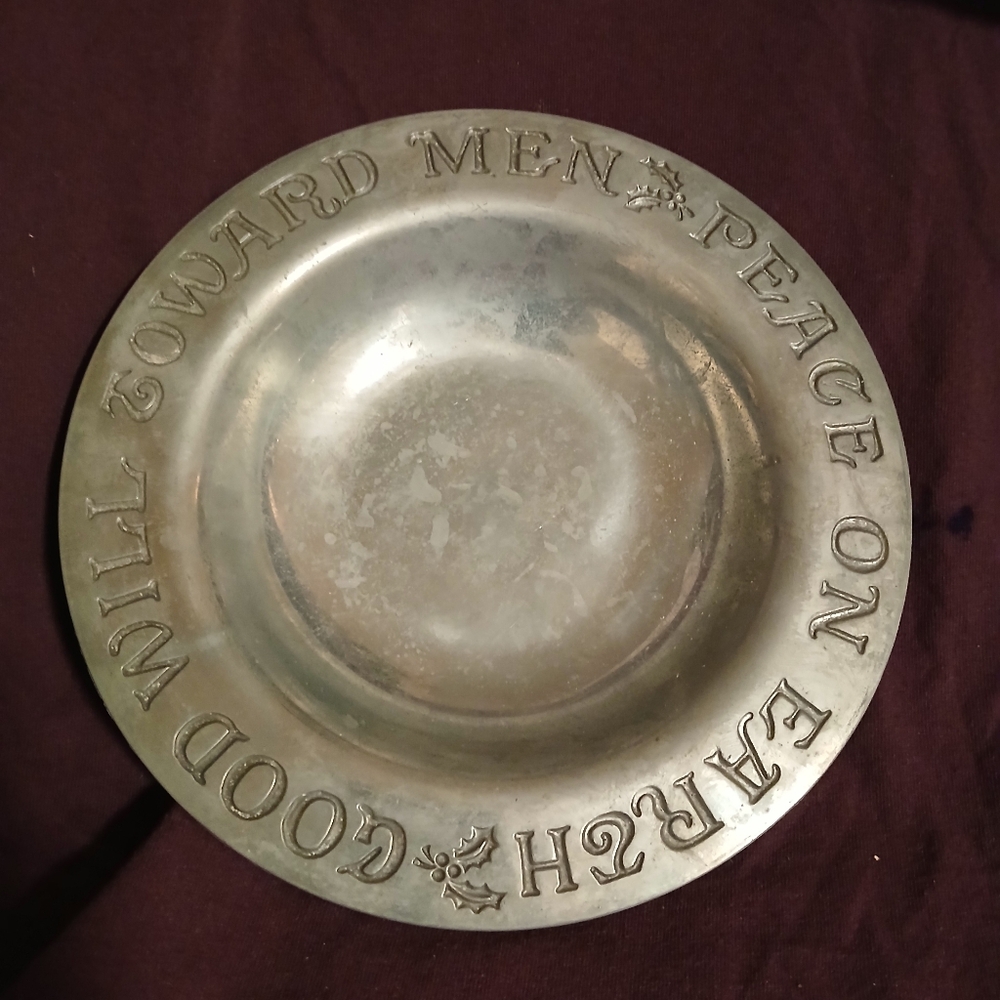 VTG Teleflora "peace on earth good will to men" collector plate (020225A)